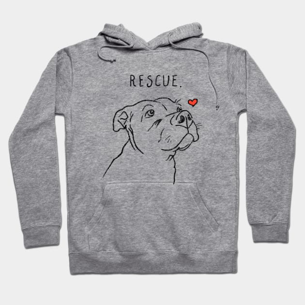 Rescue Dog, Pitbull, Rescue Mom, Adopt Don't Shop Hoodie by sockdogs